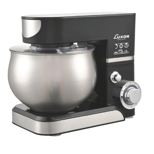 מיקסר + קערה 5 ליטר 1000W דגם AHY – 205 Black לוקסור LUXOR צבע שחור