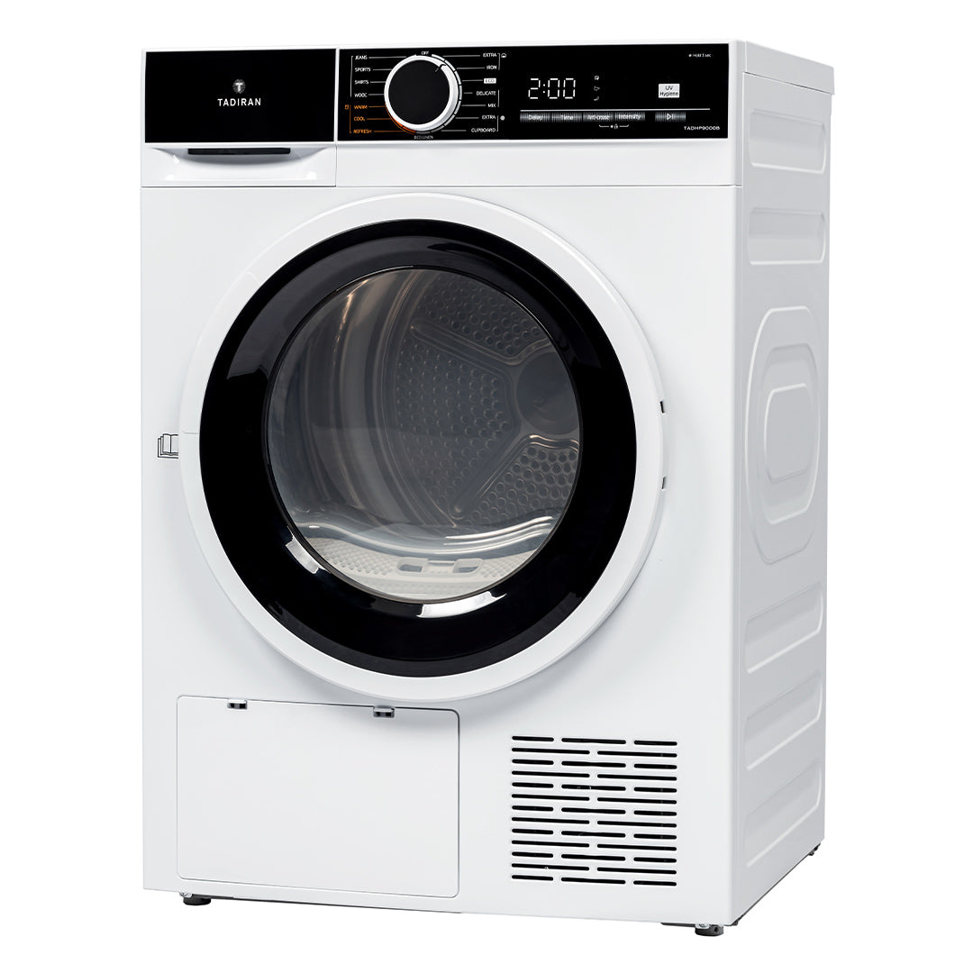 מייבש כביסה קונדנסור 8 ק”ג HEAT PUMP TADHP9000B דלת שחורה תדיראן TADIRAN