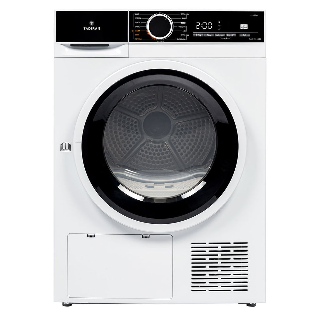מייבש כביסה קונדנסור 8 ק”ג HEAT PUMP TADHP9000B דלת שחורה תדיראן TADIRAN