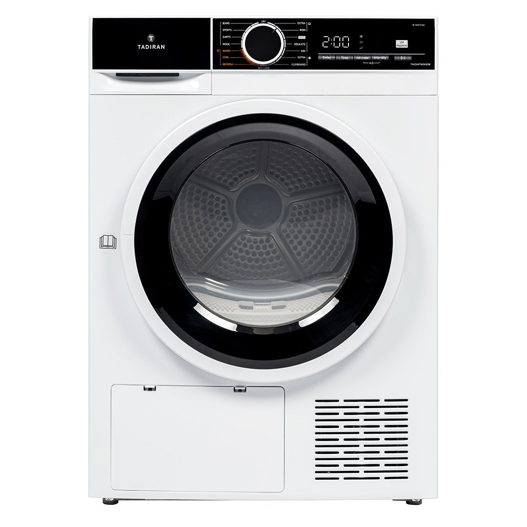 מייבש כביסה קונדנסור 8 ק”ג HEAT PUMP TADHP9000B דלת שחורה תדיראן TADIRAN
