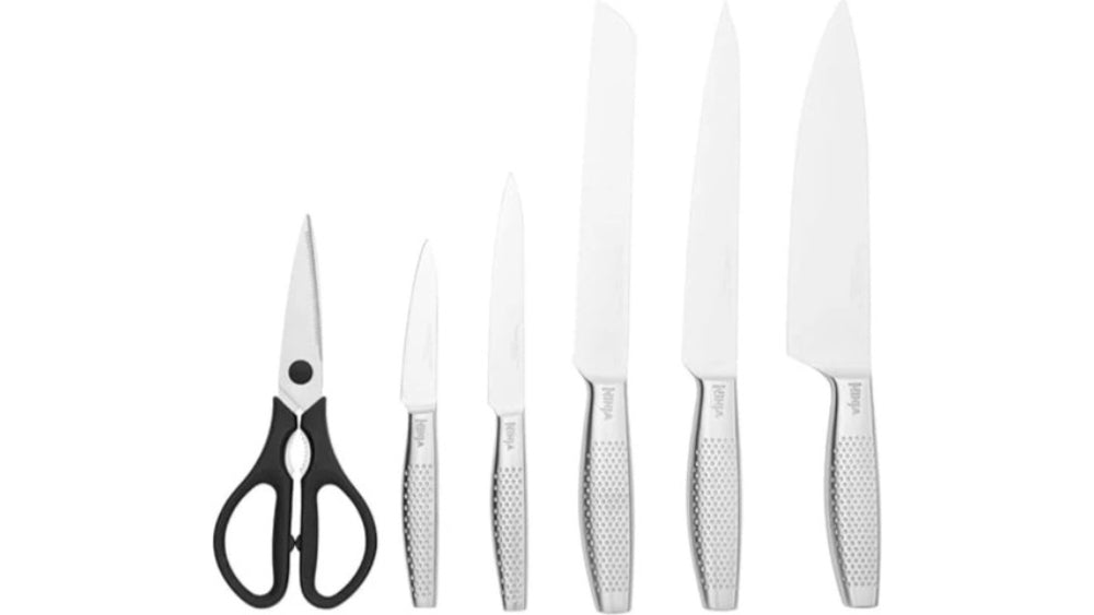 NINJA K62006EUUK STAYSHARP 6-PIECE KNIFE SET & WOOD BLOCK סט סכינים 6 חלקים צבע שחור