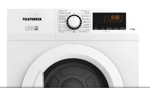 מייבש כביסה 7 ק"ג צינור פליטה TFD-7V5W טלפונקן Telefunken