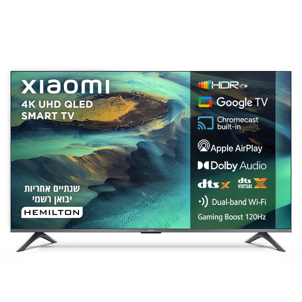 טלוויזיה ''65 QLED 4K שיאומי דגם Xiaomi TV A Pro 65'' (2026) מקט 81307