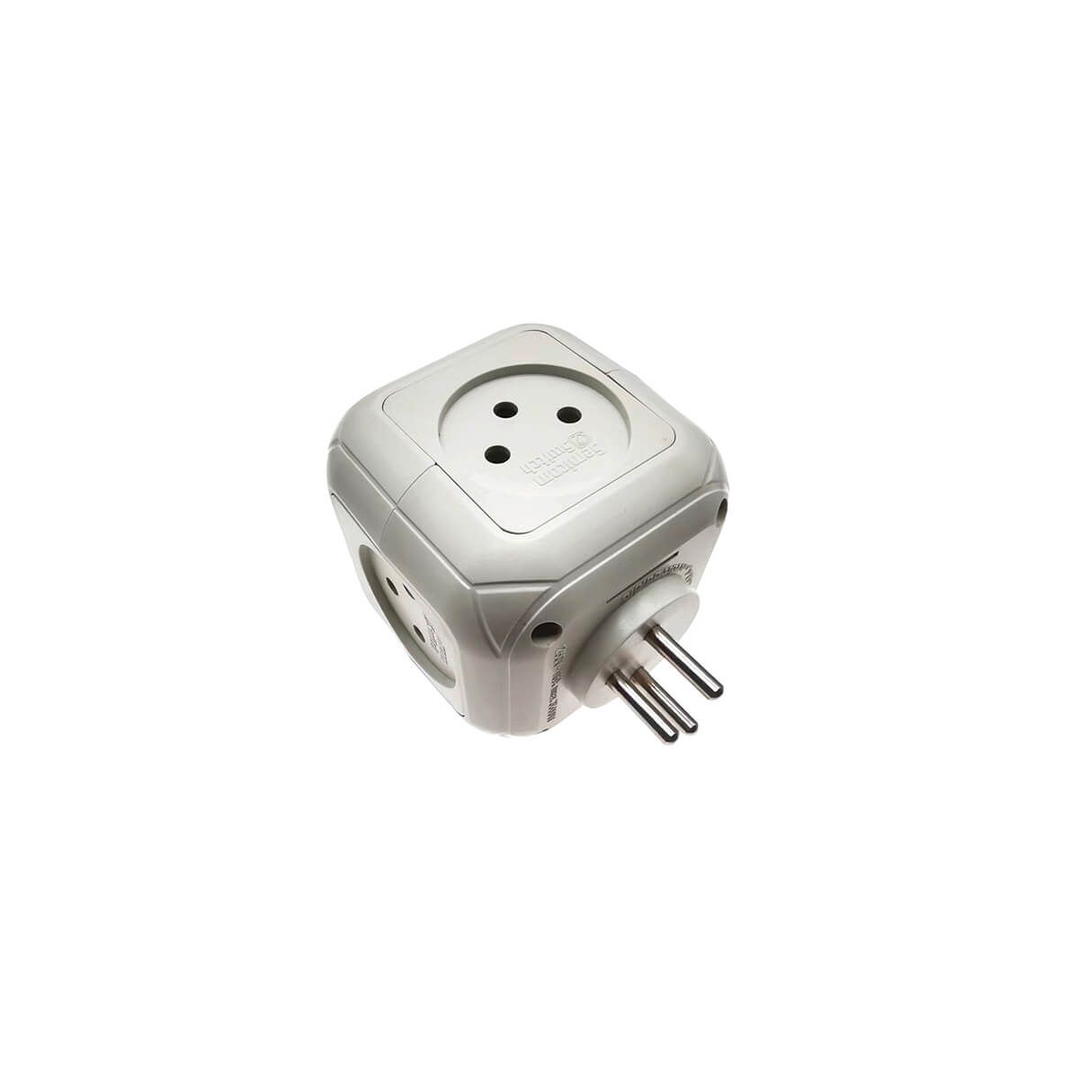 קובייה מפצל חשמל 4 שקעים + TYPE C ו-USB דגם SW-CUB4UC סמיקום semicom SEMICOM LAXIS