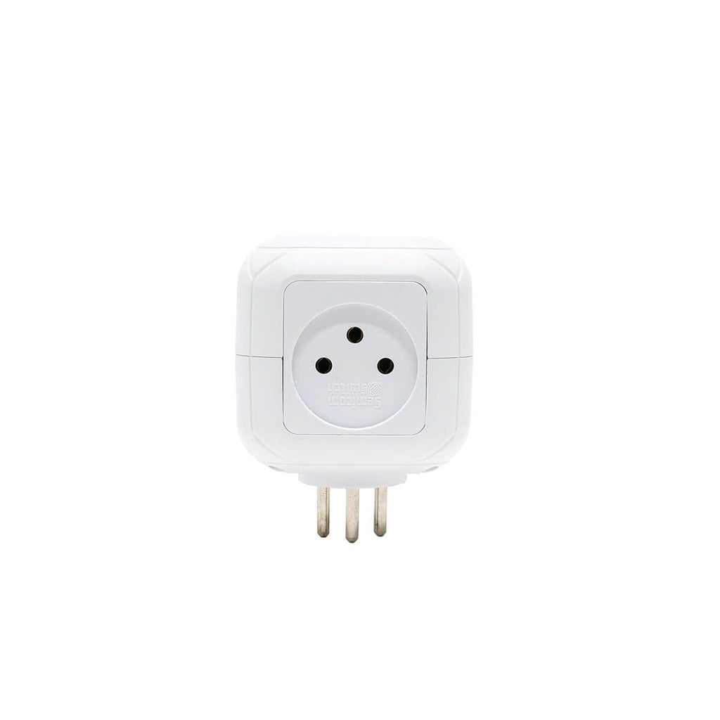 קובייה מפצל חשמל 4 שקעים + TYPE C ו-USB דגם SW-CUB4UC סמיקום semicom SEMICOM LAXIS
