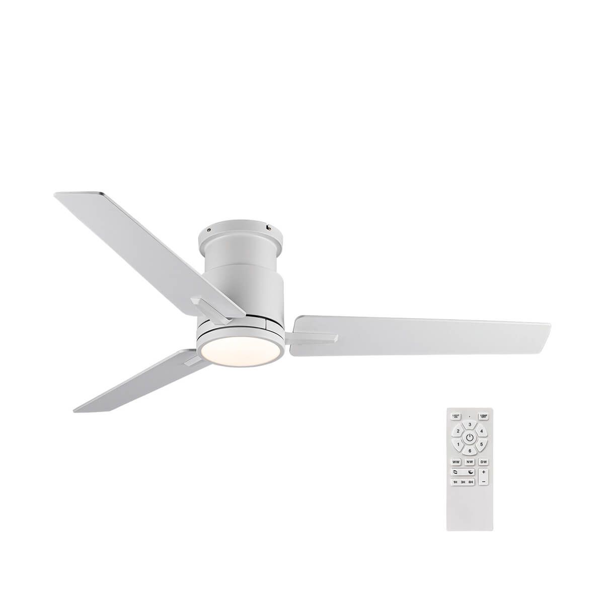 מאוורר תקרה "25W GENESIS50 52 עם שלט- לבן HY-1235W52/25CT HYUNDAI