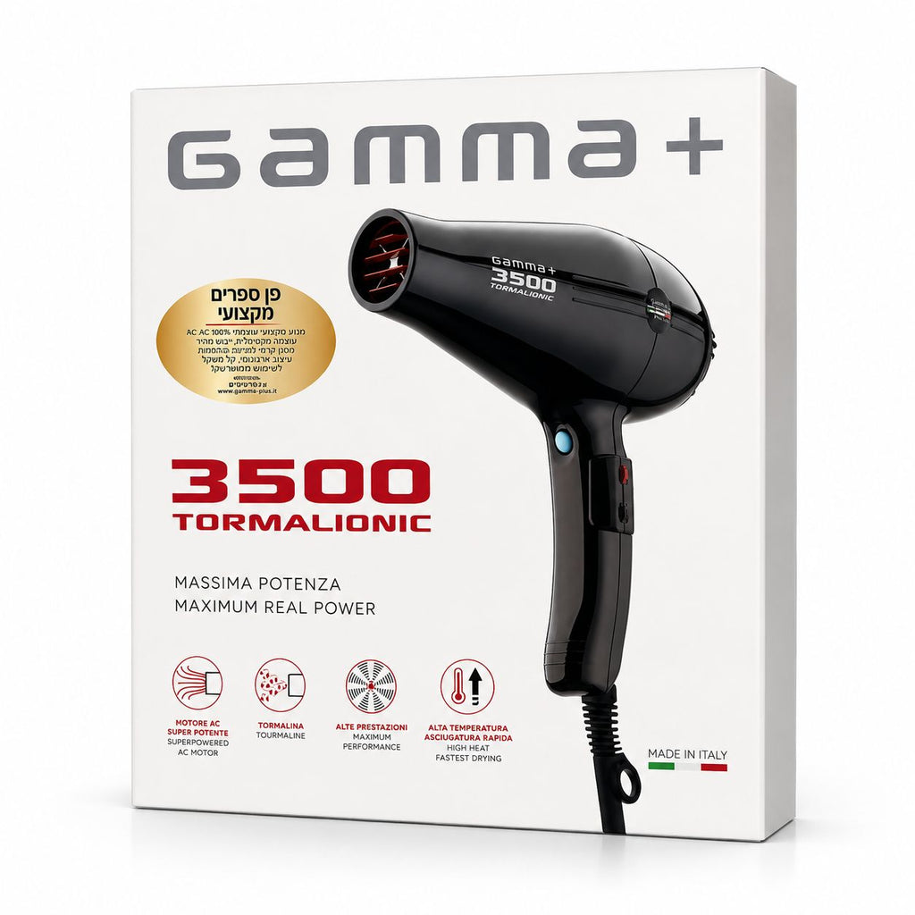 מייבש שיער מקצועי למספרות Gamma 3500R צבע אדום GAMMA PIU