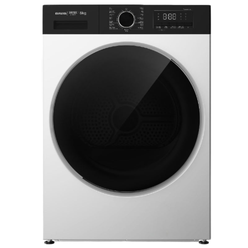 מייבש כביסה 8 ק"ג Heat Pump דגם AIWA AI-800W איווה לבן