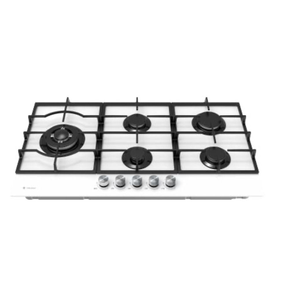כיריים גז 5 מבערים 90 זכוכית לבנה TADH90GW תדיראן TADIRAN